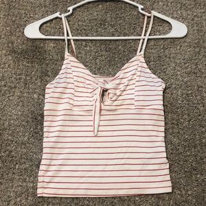 American eagle tie front crop top